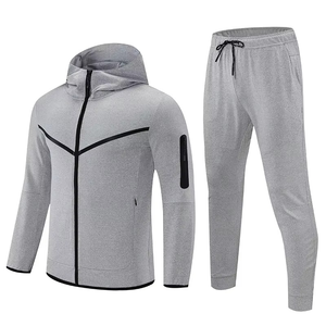Ensemble de survêtement pour homme, personnalisable, en tissu technique polaire coupe-vent, chaud et élastique, pour le jogging, la remise en forme et l'entraînement - Product Image 3