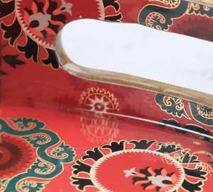 Bandejas de Almacenamiento de Madera Lacada Roja de Estilo Oriental Moderno, Diseño Rectangular Apilable, Aptas para Lavavajillas, Fáciles de Limpiar, para Organizar la Mesa - Product Image 5