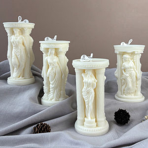 เชิงเทียน Athena รูปปั้นวานิลลาหอมทำด้วยมือเป็นมิตรต่อสิ่งแวดล้อมโถแก้วธีมตำนานเทศกาลอีสเตอร์รอมฎอน - Product Image 1