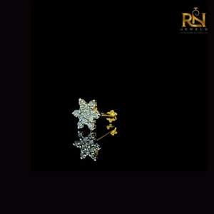 Imperial Cluster Solitaire <b>Nose</b> Pin Lab Grown Diamond Floral <b>Stud</b> Solid Gold 9K 14K 18K Fine Jewelry - Product Image 3
