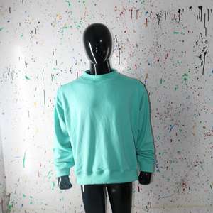 TEAL <b>Mock</b> <b>Neck</b> Sweatshirt 100% wide <b>neck</b> Sweatshirt Finer Threads - Product Image 3