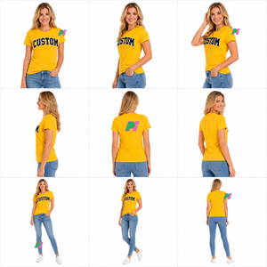 เสื้อยืดผู้หญิงผ้าฝ้าย 100% ปักลายตามสั่ง เป็นมิตรกับสิ่งแวดล้อม คอกลม สไตล์ลำลอง ปักโลโก้ ไซส์ใหญ่ 180 GSM เสื้อยืดลายตัวอักษรสำหรับฤดูร้อน - Product Image 2