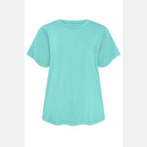 T-shirt basique en coton doux pour femme, col rond, décontracté, coupe régulière, confortable, pour tous les jours - Product Image 5