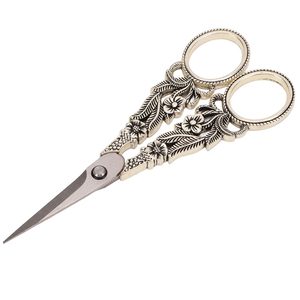 Ciseaux de maquillage professionnels pliables en acier inoxydable de haute qualité avec manche en céramique noir, vente en gros, OEM - Product Image 1