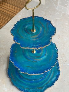 Support à gâteau en résine fait main de qualité supérieure pour la mise en scène d'événements de luxe - Product Image 6