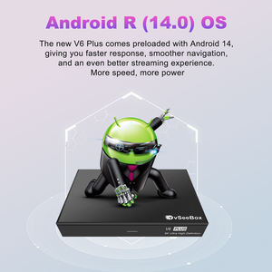 กล่องรับสัญญาณ Vseebox V6 Plus 2025 รุ่นฮิต ฟรีตลอดชีพ OEM แรม 4GB รอม 64GB รองรับ 8K Ultra Streaming OTT สมาร์ทแอนดรอยด์ 14 Octa Core Amlogic S905X4 - Product Image 4
