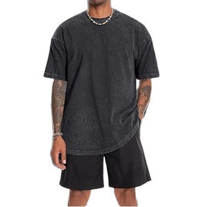 เสื้อยืดโอเวอร์ไซส์ทรงหลวม สตรีทแวร์ ระบายอากาศได้ดี ผลิตจากผ้าฝ้าย 100% ทรงหลวมไหล่ตก แขนครึ่งตัว ขายส่ง คุณภาพดี - Product Image 5