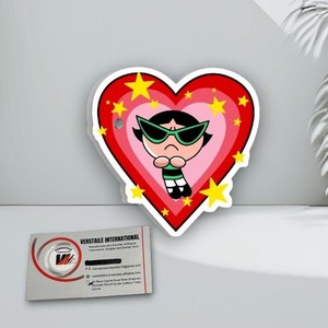 Herramienta de Belleza Magnética de Acrílico con Forma de Corazón y Mariposa, Reutilizable, Ecológica y Duradera, de las Chicas Superpoderosas Verdes, para el Día de San Valentín - Product Image 6