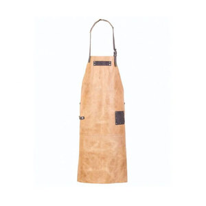 Long Customized Logo Printed <b>Leather</b> <b>Apron</b> for Maximum Protection Classic <b>Leather</b> <b>Apron</b> for Bakers and Chefs - Product Image 2