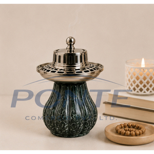 Antique Brass Incense Burner with Vented Lid Traditional Dhoop Dani & Bakhoor Holder For Home Purification Meditation <b>Decor</b> - Product Image 2