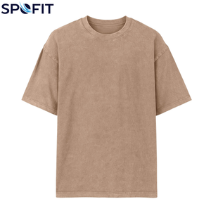 เสื้อยืดโอเวอร์ไซส์ผ้าฝ้ายแขนสั้นลายพิมพ์กราฟิกสไตล์สตรีทแวร์ทรงหลวมสำหรับเด็กผู้ชาย ปี 2026 ล้างสีแบบแอซิดวอช - Product Image 1