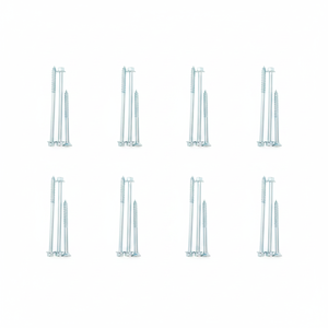 Vis à tête hexagonale en acier au carbone zingué classe 4.8 et 6.8, filetage partiel, M6-M12, pouces/métrique, DIN/ANSI, modèle PDC 13 - Product Image 1