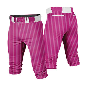 Custom Breathable Sports Uniforms Baseball Softball <b>Pants</b> Relaxed Fit Sublimated Pinstriped 100% Polyester Anti-Bacterial Quick - Product Image 4