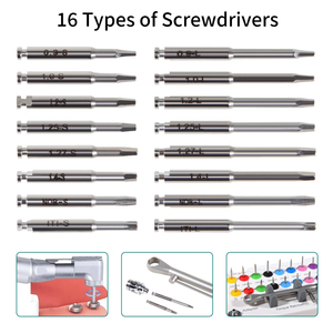 Dental Implant Prosthetic Kit 16 Latch <b>Drivers</b> | Universal Surgical Tool Wrench <b>Set</b> Stainless Steel OEM Supplier - Product Image 6