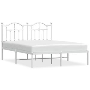 Base de Cama Doble de Acero con Recubrimiento en Polvo Blanco, Categoría de Productos de Camas Metálicas - Product Image 2