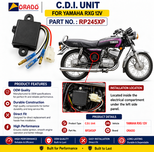 ยูนิต CDI ยามาฮ่า RXG 12V คุณภาพส่งออก สำหรับอะไหล่รถจักรยานยนต์สองล้อ อินเดีย ออราโด - Product Image 6