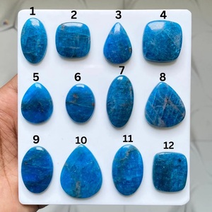 Apatite Gemme Naturelle en Cabochon, Pièces Magnifiques à Effet Couleur Océan pour la Fabrication de Bijoux - Product Image 2