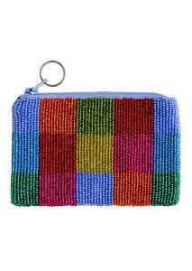 Pochette pour monnaie élégante fantaisie multicolore perlée broderie à la main petit portefeuille de haute qualité beau nouveau design de luxe - Product Image 4