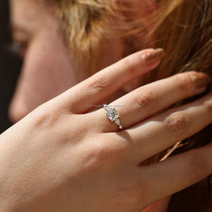 IGI/GIA Lab Grown Cut Diamond Vintage 14K Boda amarilla/Compromiso Anillo unisex en oro blanco fino Anillo de aniversario digno de fiesta - Product Image 3