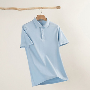 Camiseta polo personalizada GSM para hombre, antiarrugas, estilo urbano, manga corta, mezcla de poliéster/algodón, 180g, camisetas polo lisas. - Product Image 1