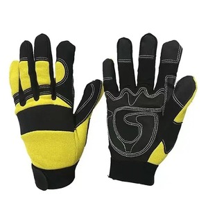 Gants de travail en caoutchouc nitrile jaune et noir, résistants aux coupures, anti-chocs, pour mécaniciens, pour l'utilisation en jardin et en atelier - Product Image 2