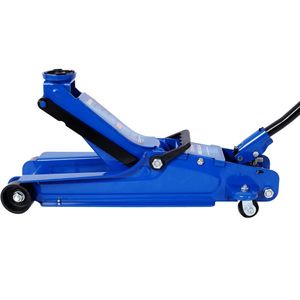 Martinetto idraulico da officina per impieghi gravosi da 2,5 tonnellate, a basso profilo, in acciaio, con pompa a pistone singolo, gamma di sollevamento 37 cm, per auto - Product Image 6