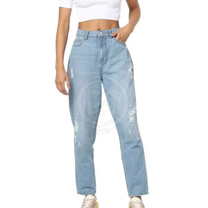 Pantalones Vaqueros Transpirables para Mujer, Estilo Único, Venta al Por Mayor en Línea, Personaliza Tu Propio Diseño - Product Image 2