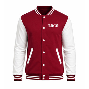 Veste universitaire personnalisée pour hommes, veste de baseball, veste bomber en polaire d'hiver, fabricant OEM ODM en gros - Product Image 1