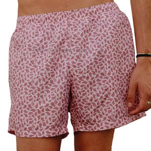 Short de gymnastique à motif solide de style d'été pour hommes, sous-vêtement de course à pied en spandex à compression à séchage rapide - Product Image 3