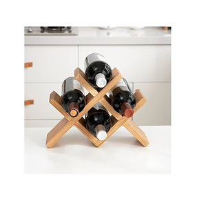 Wood Wine Bottle Standing Storage Rack Factory Price Natural Solid Wood Wine Bottle Holder - Product Image 2