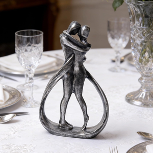 Estatua Moderna Abstracta de Pareja Besándose, Escultura Romántica de Metal, Figura Contemporánea de Amor, Decoración para el Hogar - Product Image 4
