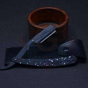 Navaja de Afeitar Recta de Acero Inoxidable Reutilizable de Alta Calidad, Elegante y con Estilo - Product Image 4