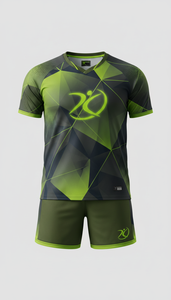 Ensemble maillot et short de volley-ball personnalisé violet profond imprimé galaxie, haute élasticité, uniforme d'équipe OEM, sublimation Activewear - Product Image 3
