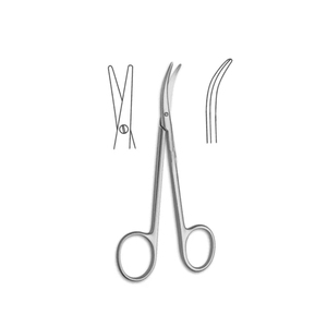 กรรไกรจมูกโค้ง Cinelli Lower Lateral Strong ขนาด 4-5/8 (11.5 ซม.) กรรไกรผ่าตัดความแม่นยำสูงสำหรับการผ่าตัดจมูก - Product Image 2