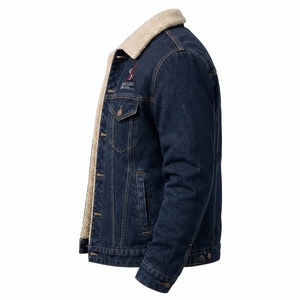 Premium Quality <b>Men</b> <b>Denim</b> <b>Jacket</b> Spring Breathable Waterproof Button Front Long Sleeves Chest Pockets Comfortable Everyday - Product Image 6