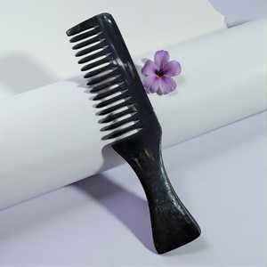Handcrafted Natural Horn <b>Wide</b> Tooth <b>Comb</b>: Detangling, Anti-Static | Valentine’s Gift for Her | Pocket <b>Comb</b> with 12cm - Product Image 3