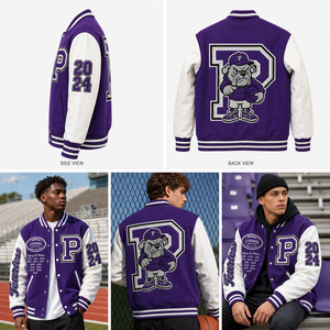 Custom Varsity Jackets Manufacturer OEM Letterman Jackets Wholesale Streetwear Baseball Jackets Embroidered Chenille Patches - Product Image 2