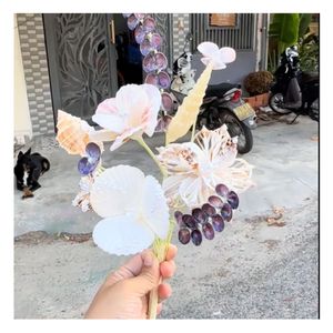 Coquillage mariage fleur bouquet fait main Coquillage mariage fleur plage thème décoration parfait cadeau de mariée océan inspiré - Product Image 4