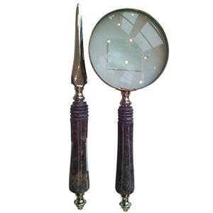 Vente en gros de verres à œil aspect vintage en métal loupe de haute qualité couleur bronze design antique artisanat indien nouveau design 2025 - Product Image 2