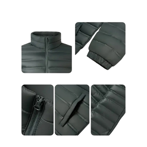 Latest Design Custom Puffer <b>Jacket</b> Men Keep Warm <b>Padded</b> Puffy Puffer <b>Jacket</b> Casual Outwear Quilted <b>Jacket</b> Vest - Product Image 4