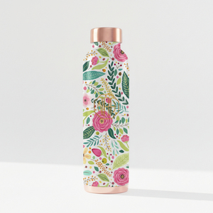 Botella de Agua Moderna de Cobre Metálico Hecha a Mano de 950 ml, Ecológica, a Prueba de Fugas, Beneficios de Hidratación Ayurvédica, Exportador Directo de Fábrica - Product Image 2