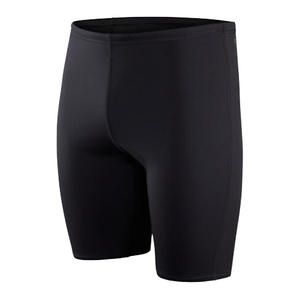 Slip de bain triangle personnalisé pour homme, taille élastique, couleur unie, respirant, 100 % polyester, short taille mi-haute pour sports de plein air - Product Image 1