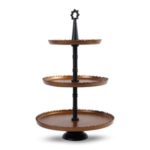 Support à gâteaux 3 niveaux en métal doré, idéal pour pâtisseries, cupcakes et événements élégants – Offre spéciale - Product Image 4