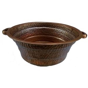 Bol à pédicure traditionnel en cuivre conçu pour des sessions de trempage des pieds confortables et des procédures de pédicure professionnelles - Product Image 2