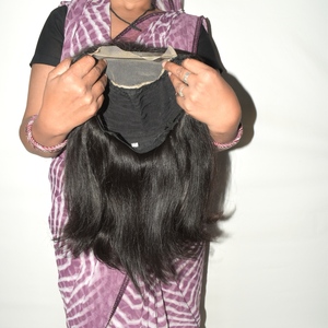 Wholesale Indian <b>Hair</b> Remy Grade Transparent Lace Front Natural Human <b>Hairs</b> Wigs 100g Polybag Packaging 13*4 Full Lace - Product Image 1