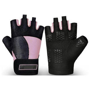 ถุงมือออกกำลังกายระบายอากาศได้ดี พร้อมสายรัดข้อมือปรับได้ สำหรับยกน้ำหนัก ฟิตเนส เทรนนิ่ง ออกกำลังกาย เพาะกาย ครอสฟิต - Product Image 4
