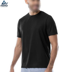 T-shirt de sport pour homme, couleur noire unie, meilleure qualité, fournisseur fiable, confortable, service OEM, dernier modèle. - Product Image 1