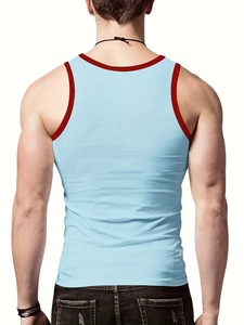Professional Workout Men Tank Top Vendor Breathable Gym <b>Vest</b> OEM Production <b>Support</b> - Product Image 2
