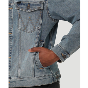 Oversized sherpa men denim <b>jacket</b> thick fleece lined blue jean winter outerwear button front <b>trucker</b> style casual - Product Image 6