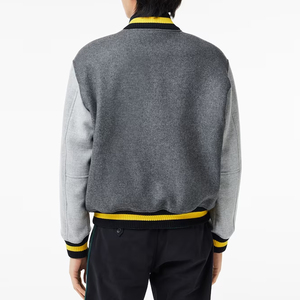 Veste universitaire pour homme très vendue, avec détails brodés, en tissu de laine, style Letterman, col montant - Product Image 5